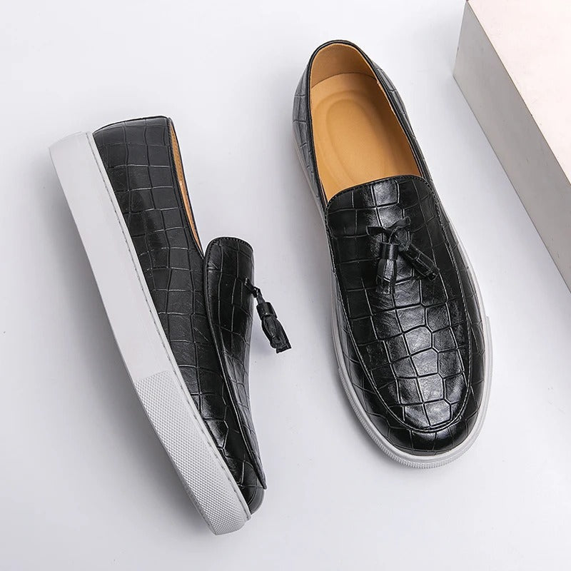 Comforta Men's Faux Leather Loafers Italian Style With All Day Comfort For Modern Gentlemen