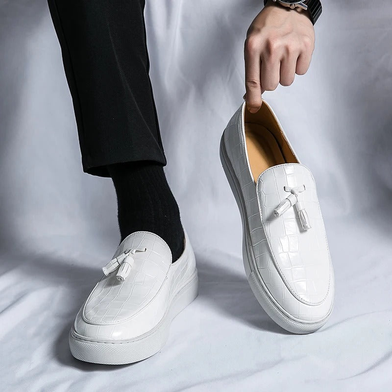 Comforta Men's Faux Leather Loafers Italian Style With All Day Comfort For Modern Gentlemen