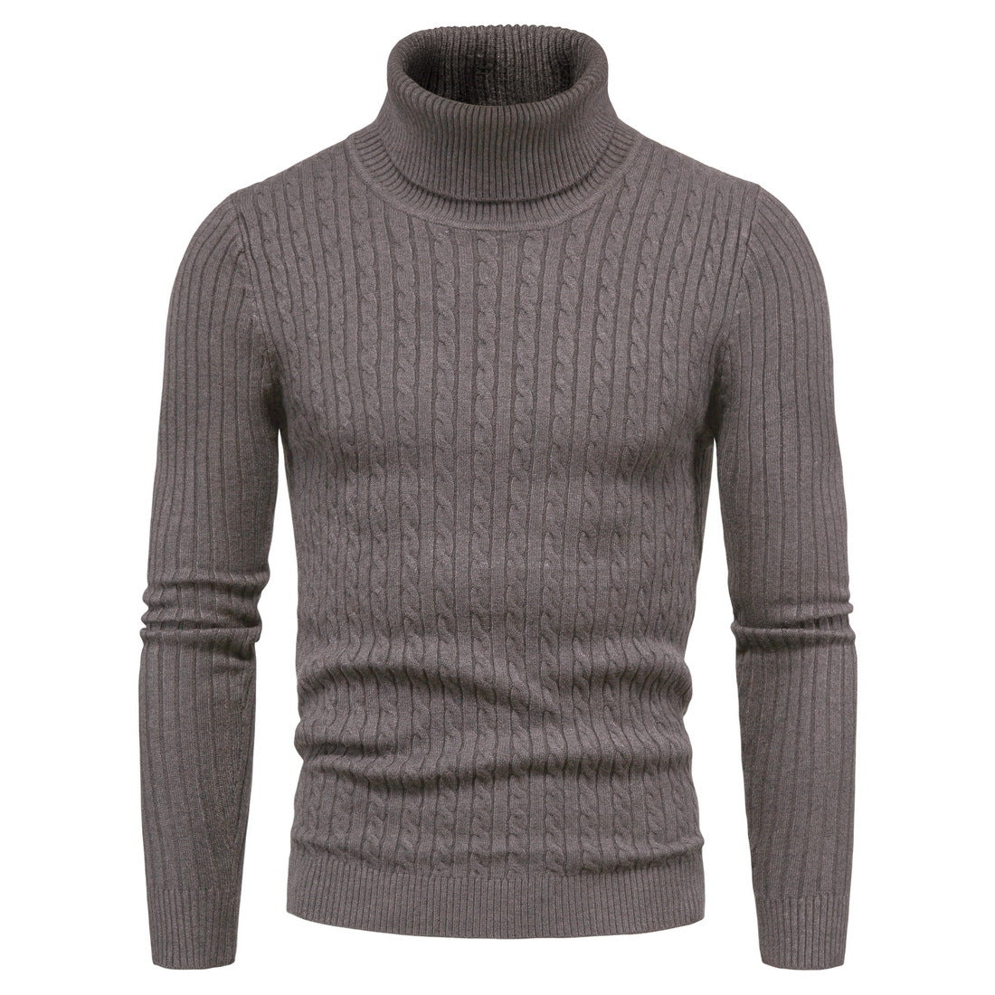 Mens Turtleneck Sweater Breathable Warmth Stylish Functional Knit For Everyday Comfort