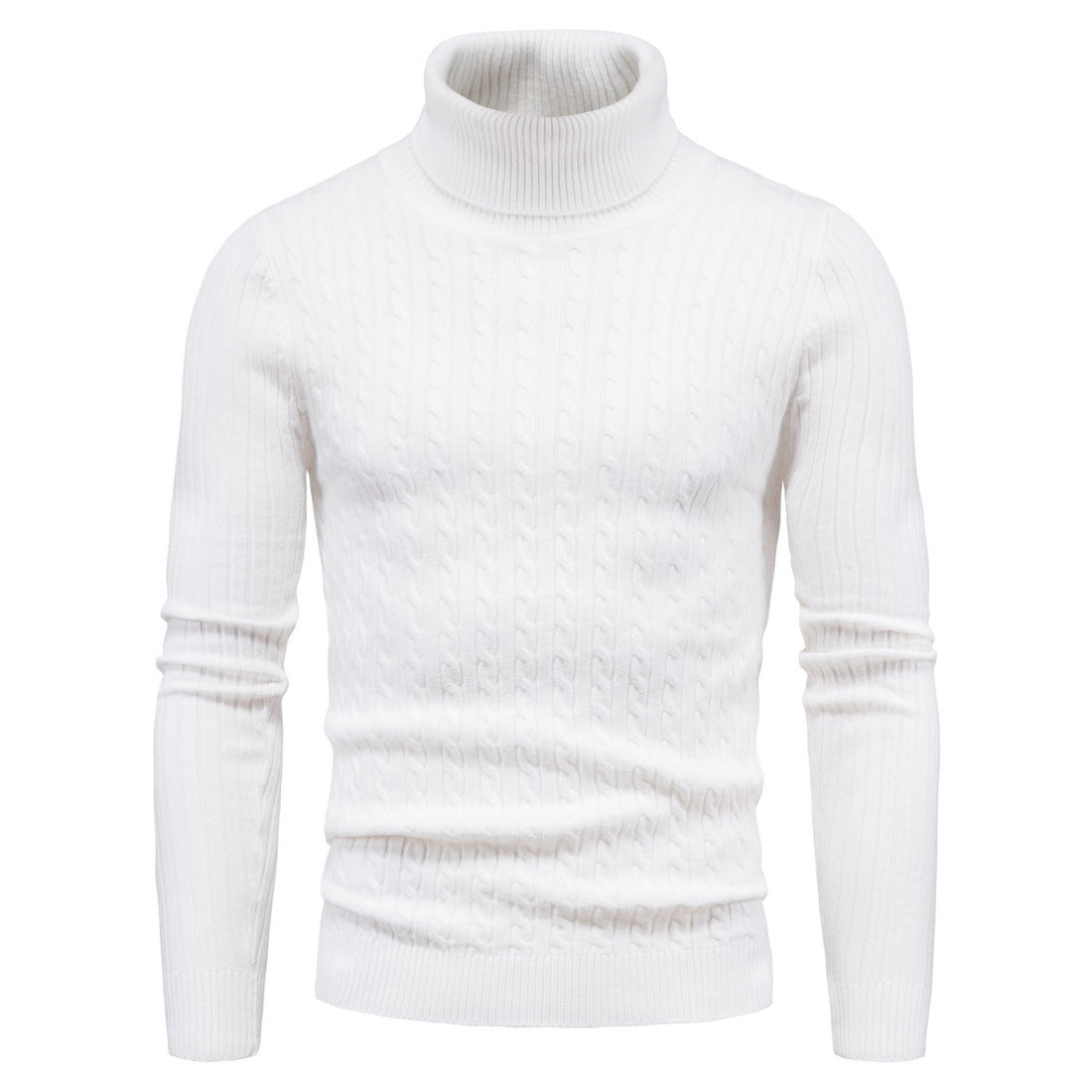 Mens Turtleneck Sweater Breathable Warmth Stylish Functional Knit For Everyday Comfort