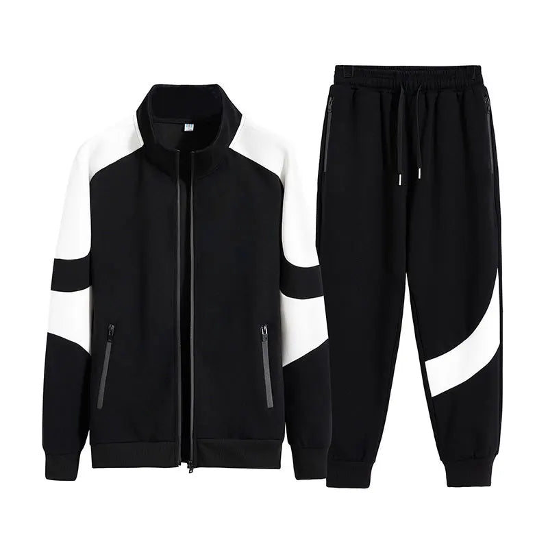 Men's Cotton Sports And Leisure Set With Zip Cardigan And Pants For Active Men Breathable All Season Comfort