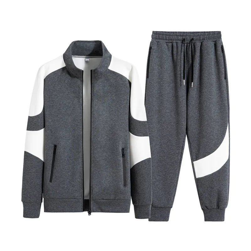 Men's Cotton Sports And Leisure Set With Zip Cardigan And Pants For Active Men Breathable All Season Comfort