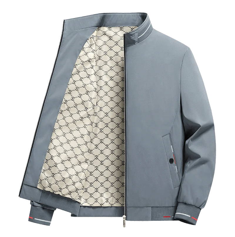 Mens Stand Up Collar Plush Jacket For Men Premium Warmth All Season Elegant Business Style