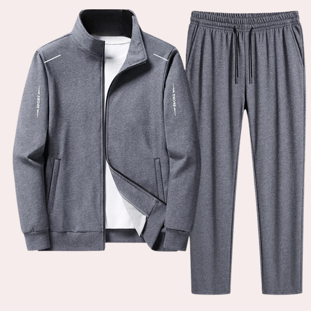 Mens Tracksuit For Sports And Leisure Ultimate Comfort Two Piece Jacket And Joggers For Gym Home On The Go