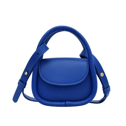 TrendAura Mono Crossbody Bag - Leather Crossbody With Adjustable Strap And Snap Closure