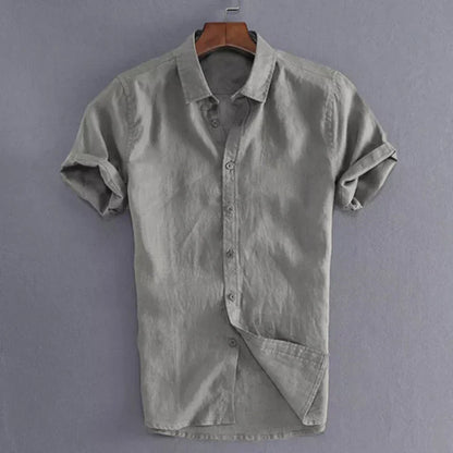 Klinst Mens Casual Short Sleeve Shirts Breathable Soft Comfort For Vacation And Streetwear