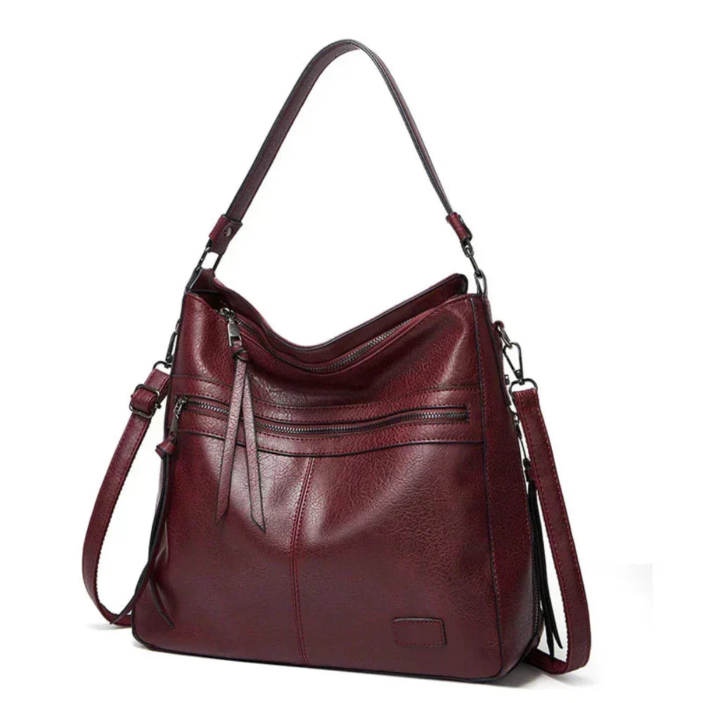 TrendAura Judy Vegan Leather Shoulder Bag - Stylish Hobo Design With Dual Carry Options