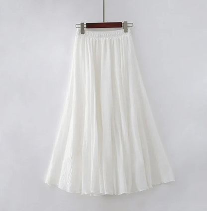 Elianne - Casual long cotton skirt