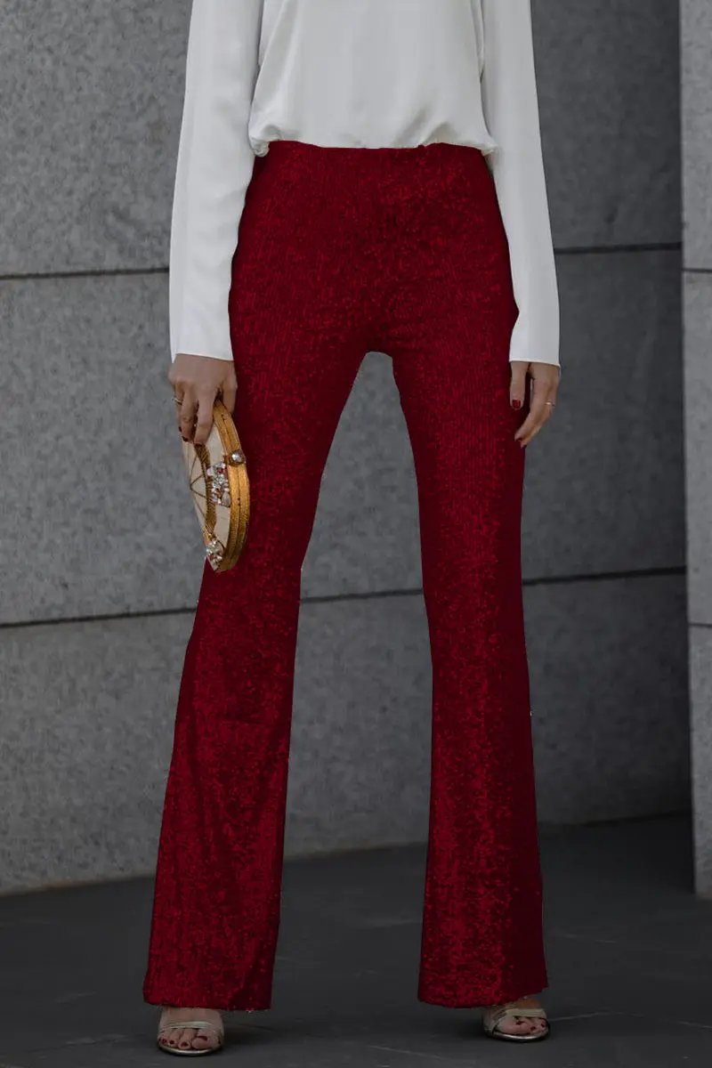 High-Waisted Flared Trousers for Women – Elegant & Versatile
