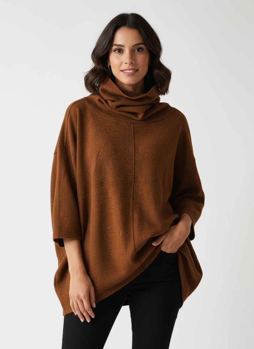 Turtleneck sweater made of high-quality material for women