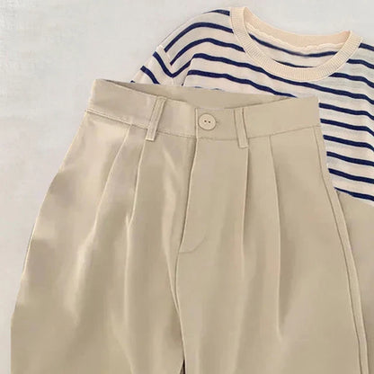 High-waisted women's suit pants