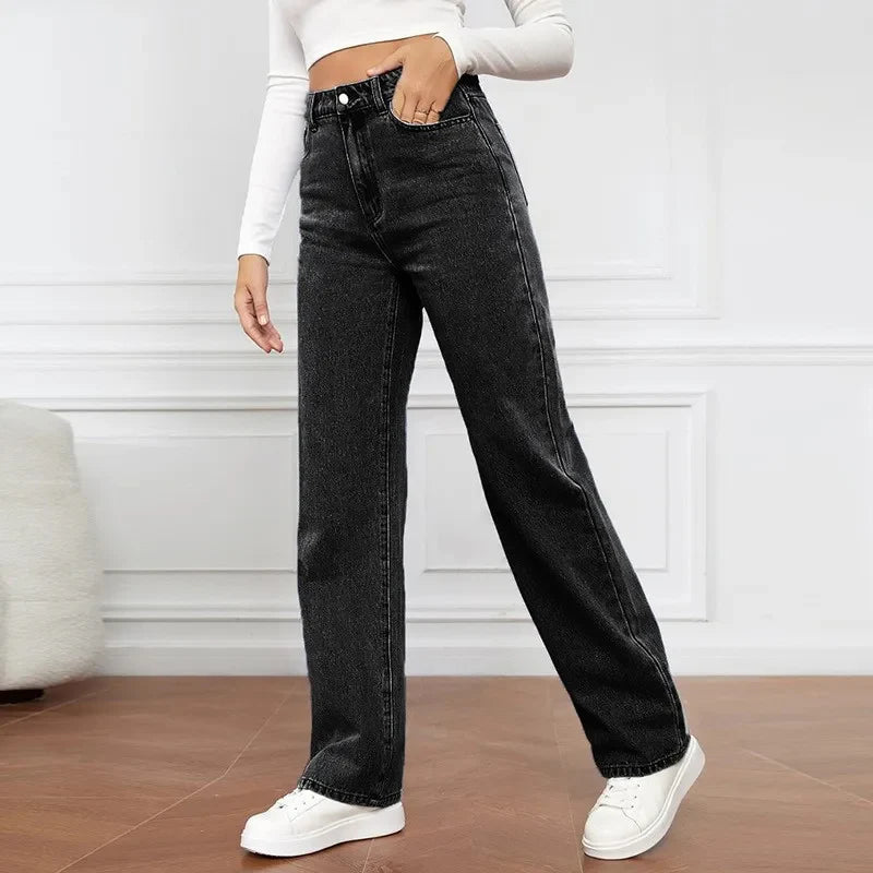 High-waisted jeans for women