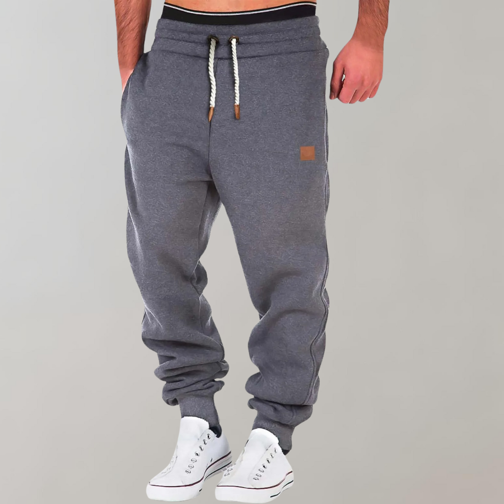 Gael Mens Jogger Sweatpants In CottonPoly Blend With Tapered Fit Ribbed Cuffs And Adjustable Waist