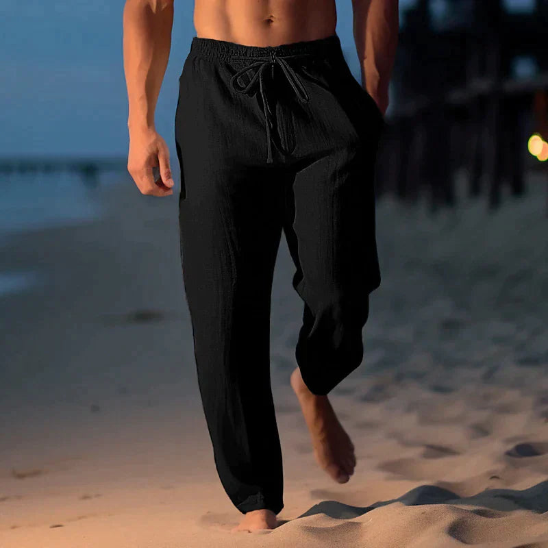 Mens Drawstring Beach Pants Wide Leg By Cho Relaxed Silhouette Ideal For Travel And Warm Weather For Men