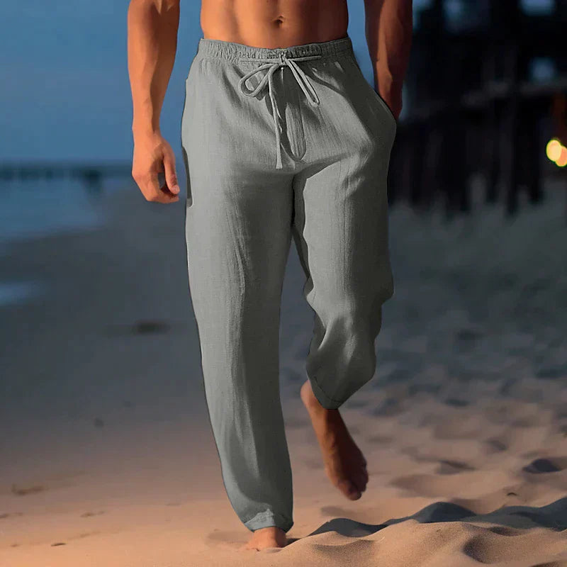 Mens Drawstring Beach Pants Wide Leg By Cho Relaxed Silhouette Ideal For Travel And Warm Weather For Men