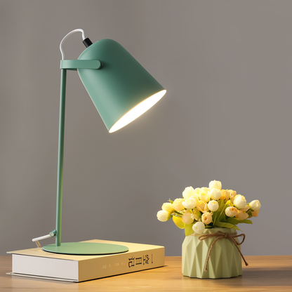 Macaron Table Lamp Adjustable Rotatable Lampshade Ideal For Night Readers Scandinavian Yellow