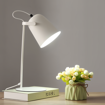 Macaron Table Lamp Adjustable Rotatable Lampshade Ideal For Night Readers Scandinavian Yellow