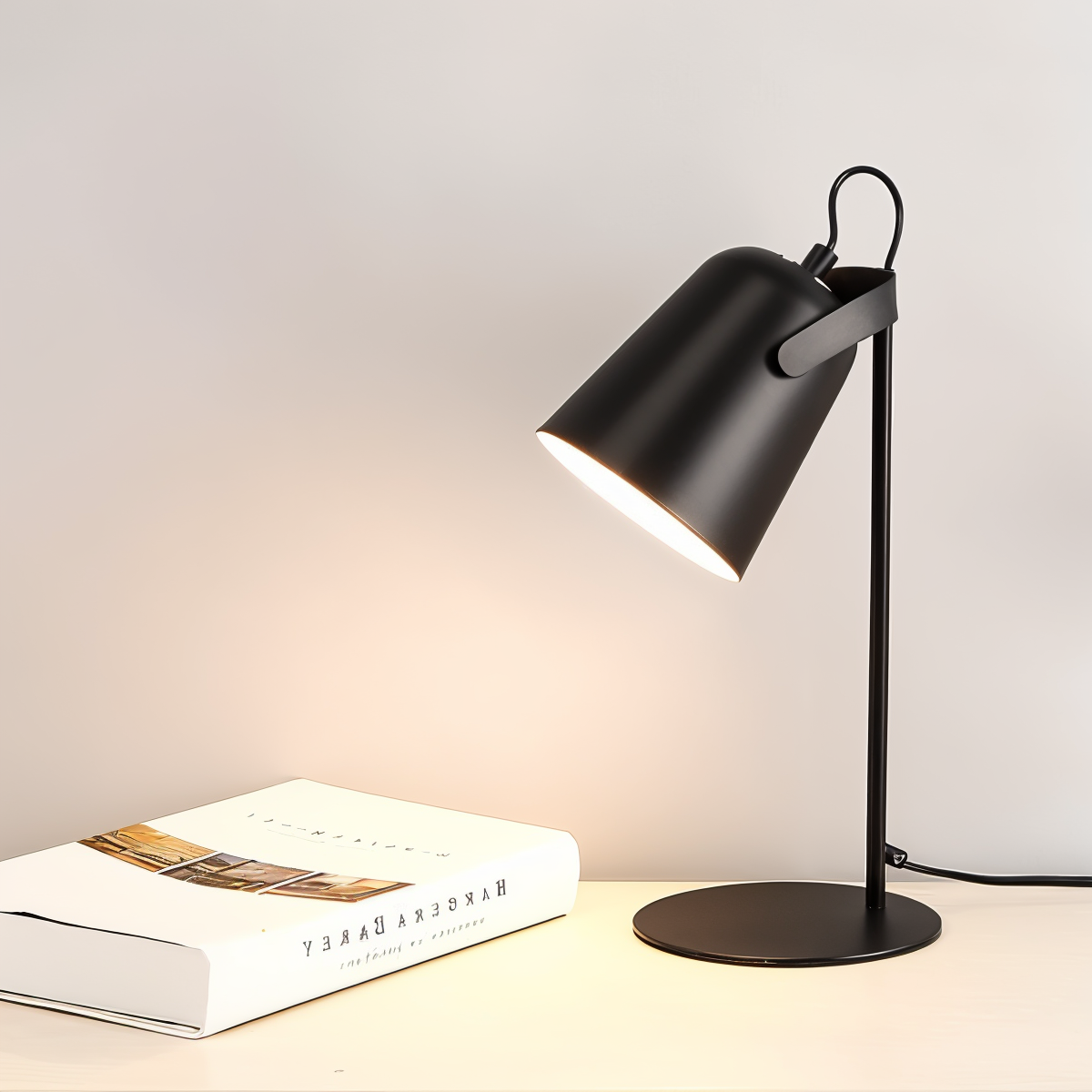 Macaron Table Lamp Adjustable Rotatable Lampshade Ideal For Night Readers Scandinavian Yellow