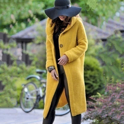 Madison | Women’s Cozy Knit Hooded Maxi Cardigan
