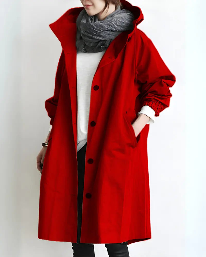 Hooded Trench Coat for Women – Stylish, Lightweight and Warm