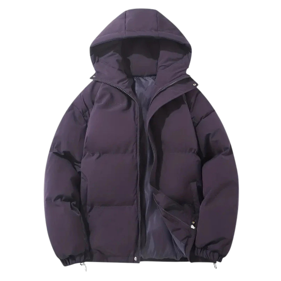 Padded Hooded Jacket For Women With Longer Cut And Extra Hood For All Day Warmth