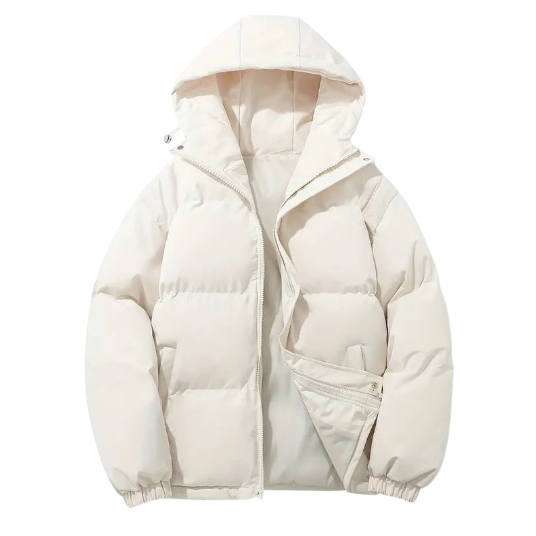 Padded Hooded Jacket For Women With Longer Cut And Extra Hood For All Day Warmth