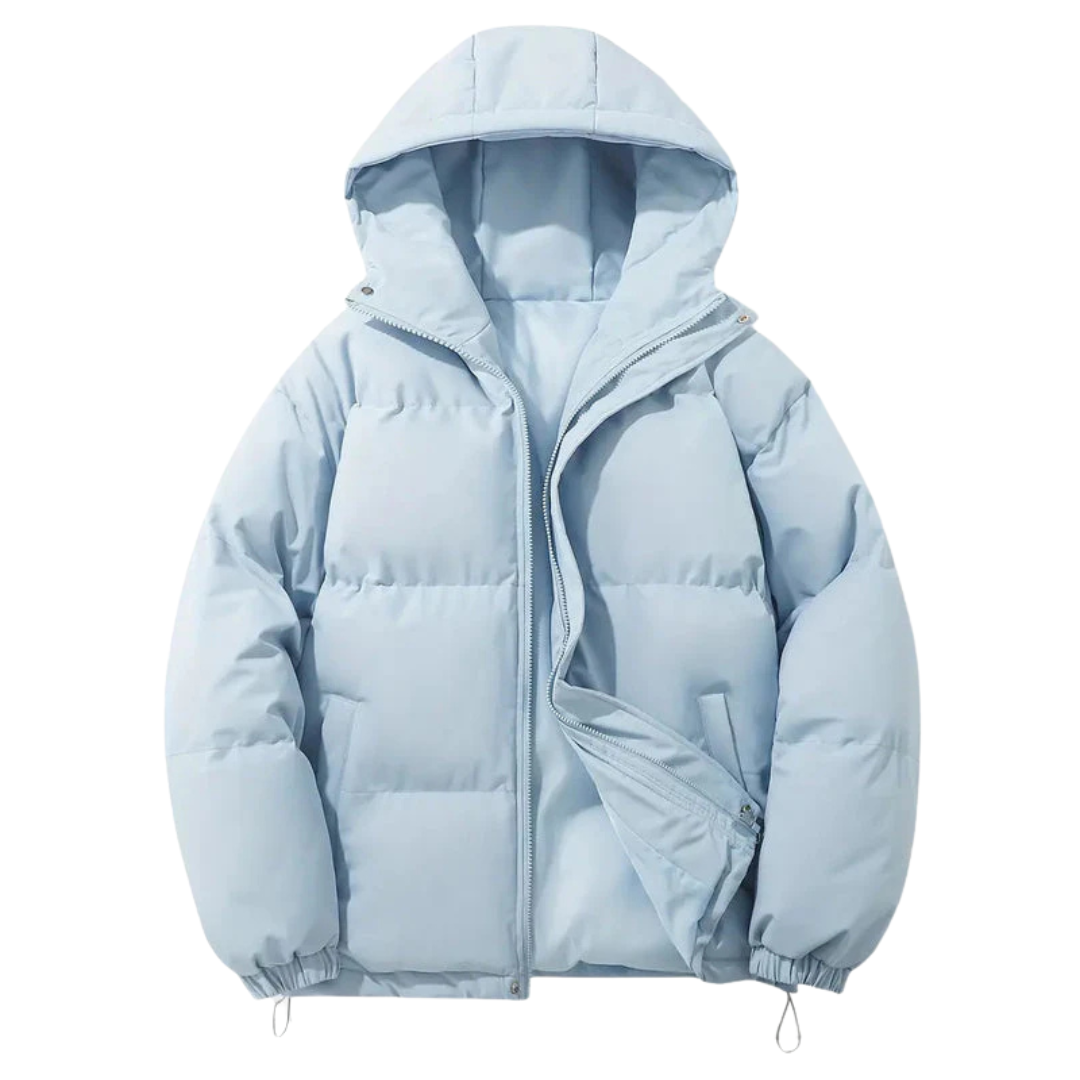 Padded Hooded Jacket For Women With Longer Cut And Extra Hood For All Day Warmth