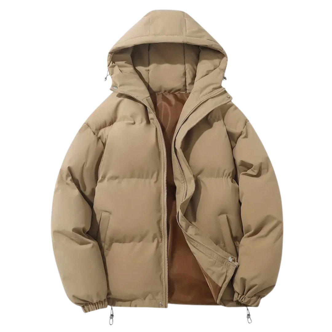 Padded Hooded Jacket For Women With Longer Cut And Extra Hood For All Day Warmth