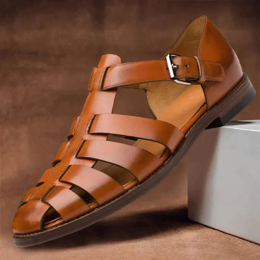 Hubert - Men's summer leather sandals