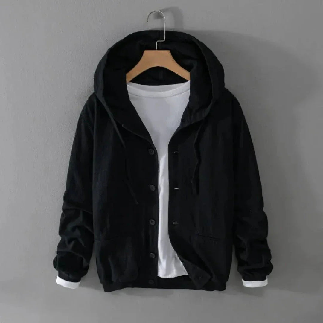 Hudson Hooded Linen Jacket