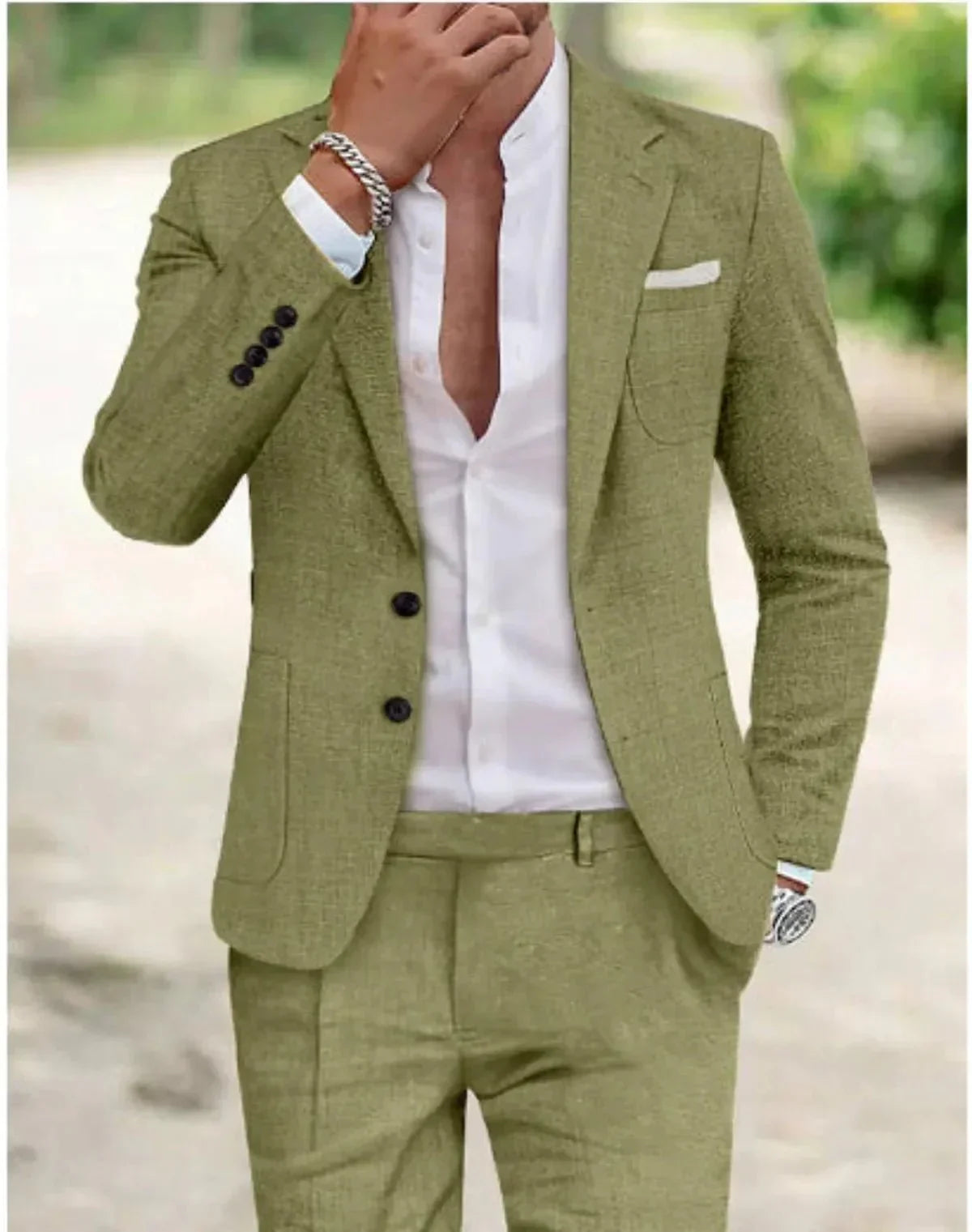Evan Mens Formal Slim Fit Two Piece Suit In Light Beige By TrendAura Premium Textured Fabric