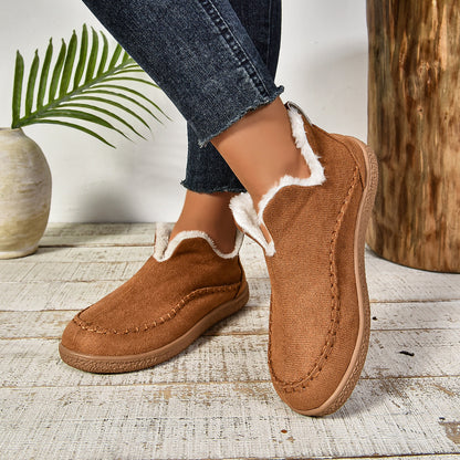 Comfy Arch Support Snow Boots For Women With Plush Fleece Lining And Warm Non Slip Soles