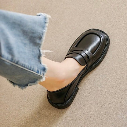 Women's Orthopedic Chunky Loafers With Arch Support And Wide Fit Platform, British Style Comfort
