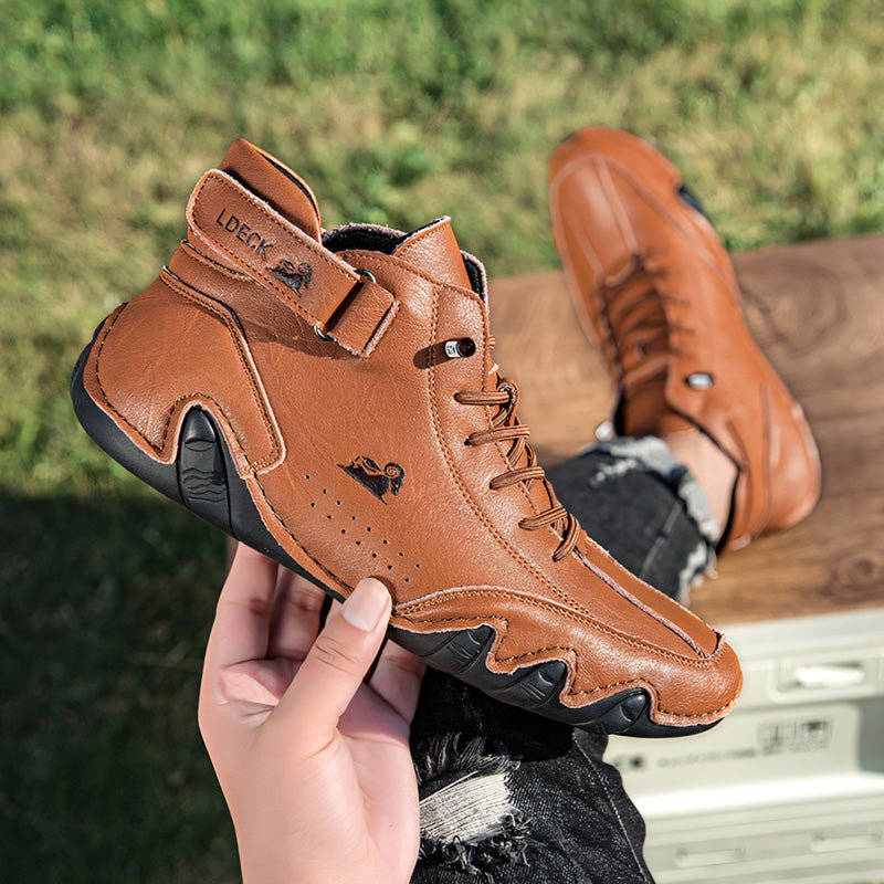 Unisex Orthopedic Leather Boots With Wide Toe Box For Natural Movement And All Day Comfort
