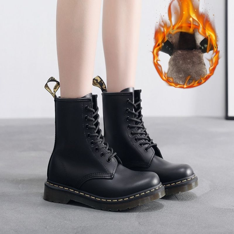Waterproof Orthopedic Winter Boots For Unisex Comfort With Warm Fleece Lined Durable Combat Style