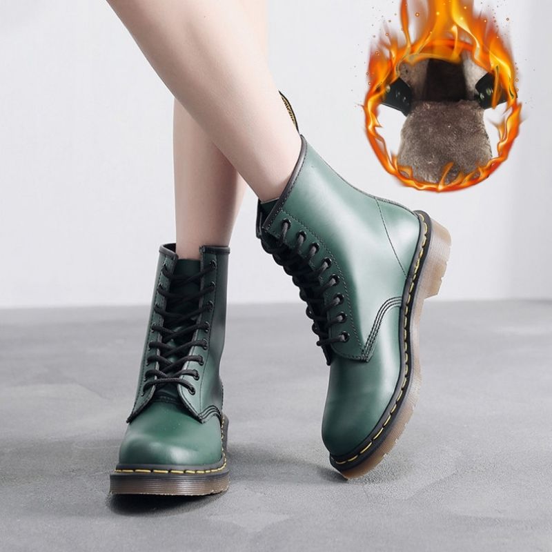 Waterproof Orthopedic Winter Boots For Unisex Comfort With Warm Fleece Lined Durable Combat Style