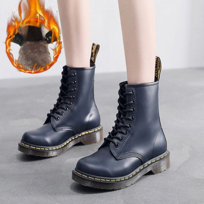 Waterproof Orthopedic Winter Boots For Unisex Comfort With Warm Fleece Lined Durable Combat Style