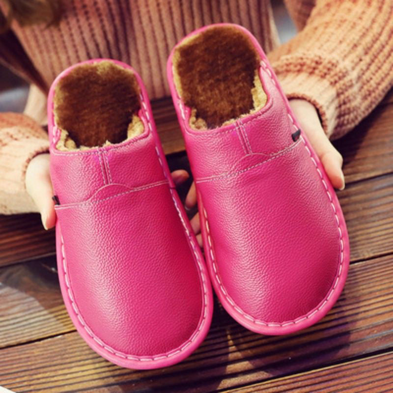 Waterproof Leather Wide Fit Slippers For All Day Comfort Warmth And Dry Feet For Wide Feet