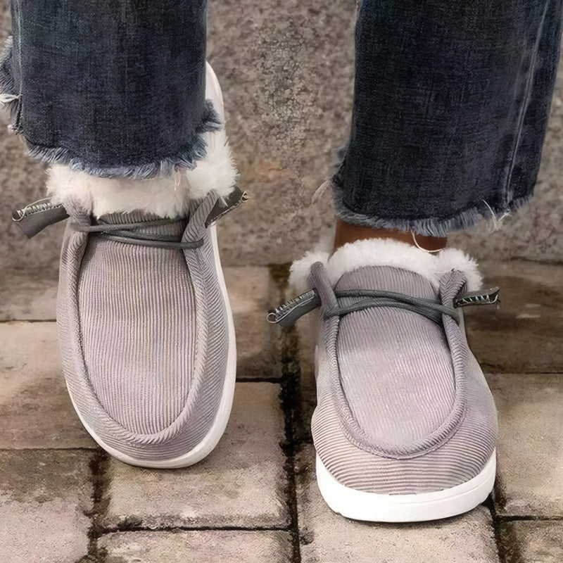 Women Orthopedic Winter Slip On Shoes For All Day Warmth And Comfort Lined With Soft Fleece
