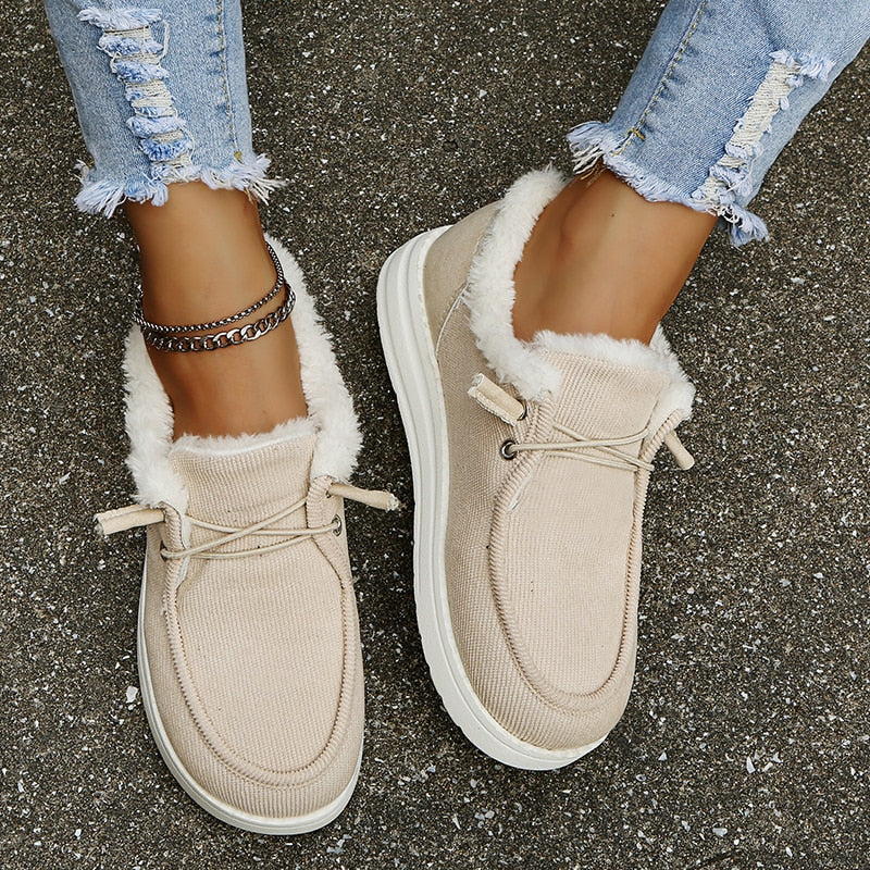 Women Orthopedic Winter Slip On Shoes For All Day Warmth And Comfort Lined With Soft Fleece