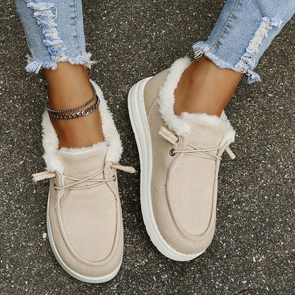 Women Orthopedic Winter Slip On Shoes For All Day Warmth And Comfort Lined With Soft Fleece