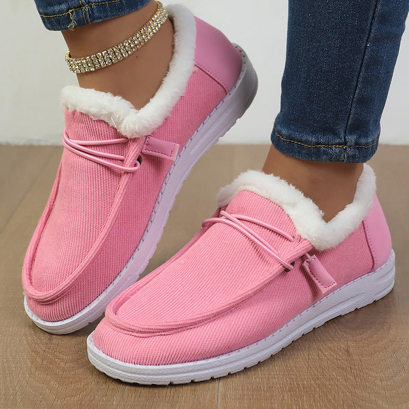 Women Orthopedic Winter Slip On Shoes For All Day Warmth And Comfort Lined With Soft Fleece