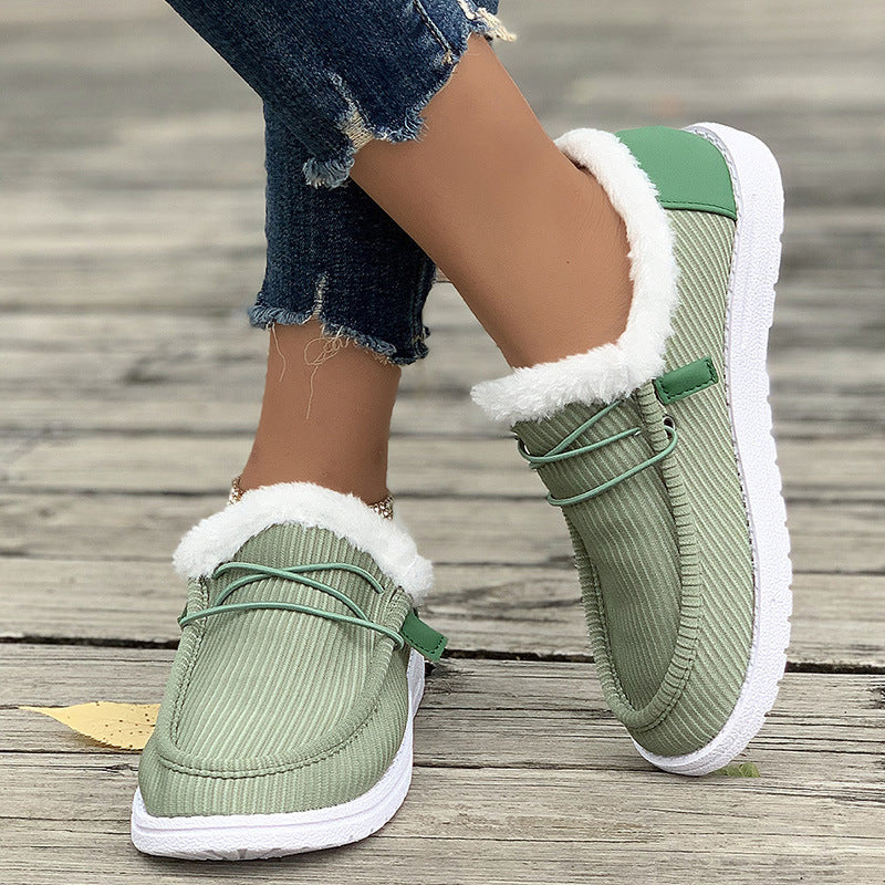 Women Orthopedic Winter Slip On Shoes For All Day Warmth And Comfort Lined With Soft Fleece