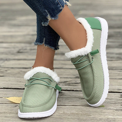 Women Orthopedic Winter Slip On Shoes For All Day Warmth And Comfort Lined With Soft Fleece