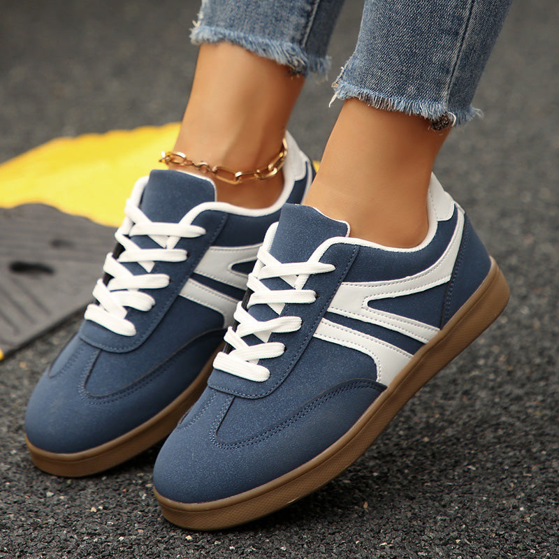 Wide Fit Orthopedic Lace Up Sneakers For Women With Built In Arch Support And Vegan Suede
