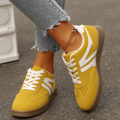 Wide Fit Orthopedic Lace Up Sneakers For Women With Built In Arch Support And Vegan Suede