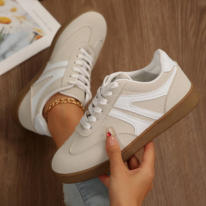 Wide Fit Orthopedic Lace Up Sneakers For Women With Built In Arch Support And Vegan Suede