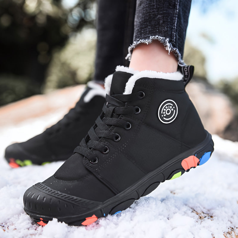 Kids Waterproof Winter Boots With Fleece Lined Warmth And Non Slip Sole For Active Play