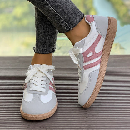 Womens Retro Suede Trainers With Arch Support For Everyday Comfort And Casual Walking Shoes