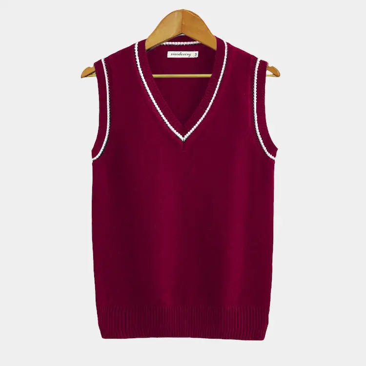 Max Sleeveless V Neck Sweater For Men Stylish Comfortable Layering Essential Timeless Everyday Smart Casual Go To